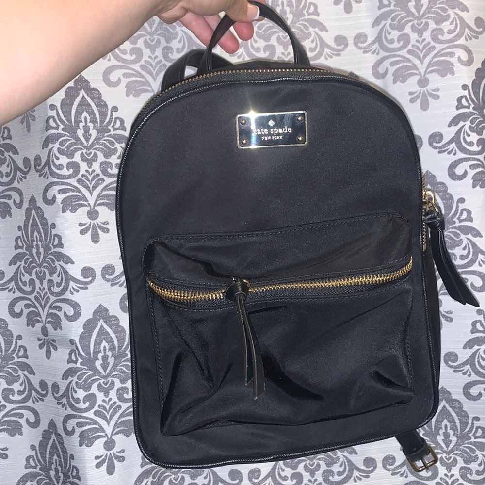Kaye spade black backpack